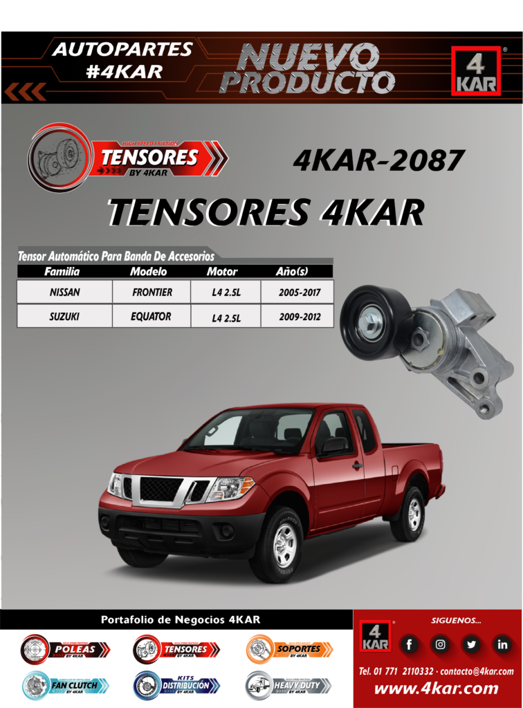 Tensor automático para banda de accesorio
Nissan, Suzuki 
 4KAR-2087 4KAR